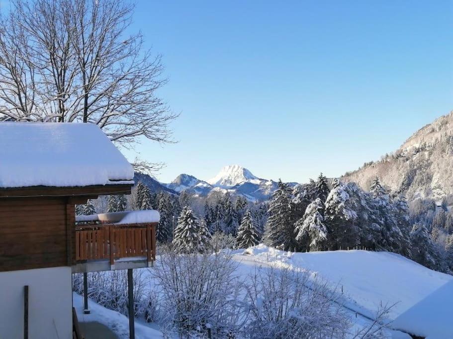 Confortable Chalet Avec Magnifique Vue En Gruyere. Шарме Экстерьер фото